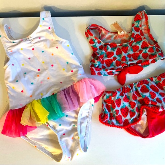 Bundle of Girls 3T swimsuits - Picture 2 of 4